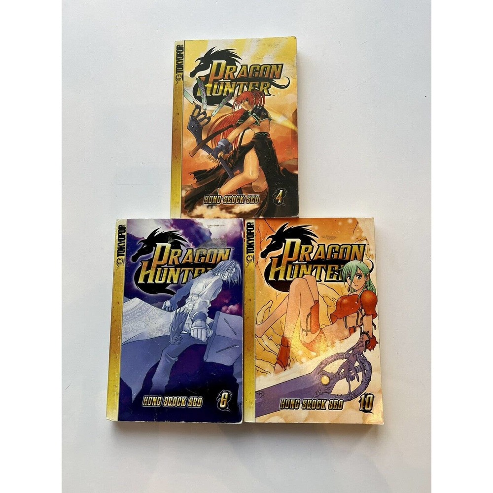 Dragon Hunter Manga Vols. 4 6 & 10 Hong Seock Seo TokyoPop Books English